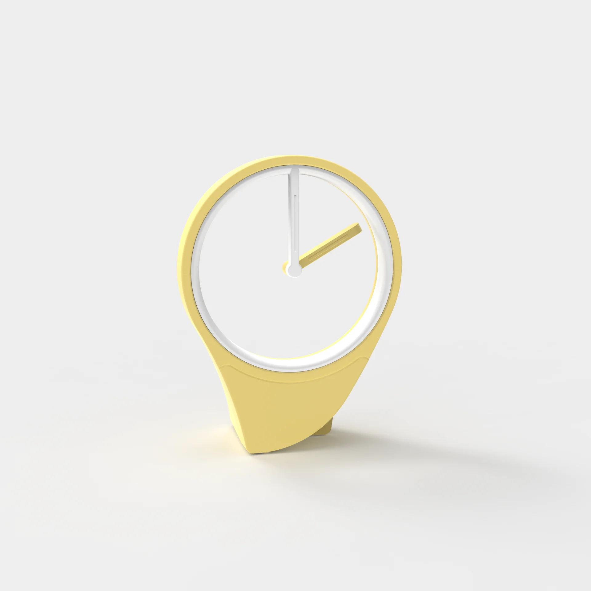 Reloj flotante: Reloj de escritorio minimalista y sofisticado sin esfera