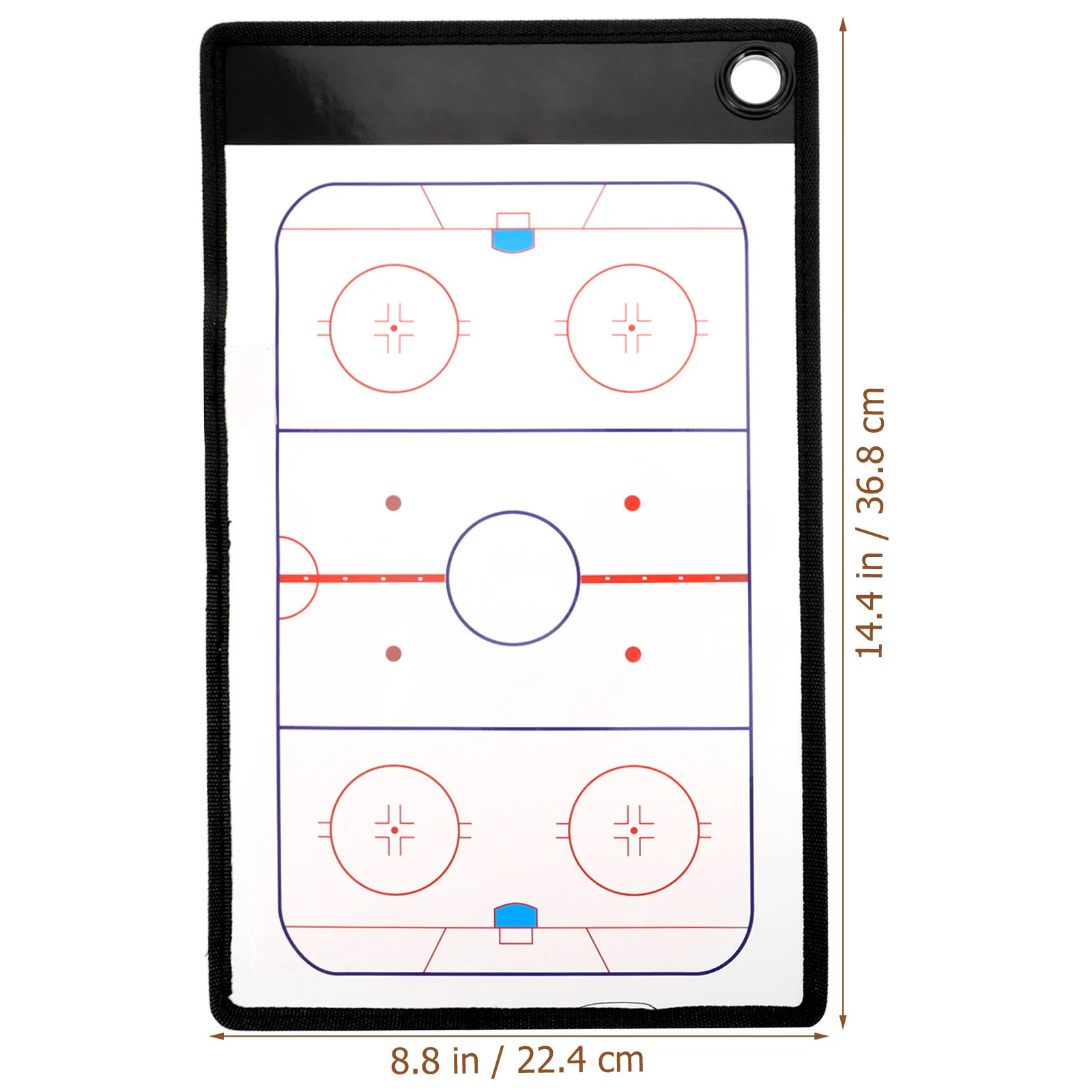 1 مجموعة هوكي الجليد التدريب مجلس دائم بولي كلوريد الفينيل قابلة لإعادة الاستخدام الكتابة القلم مزدوجة الوجهين الطباعة التدريب لعبة الفوز استراتيجية الرياضة