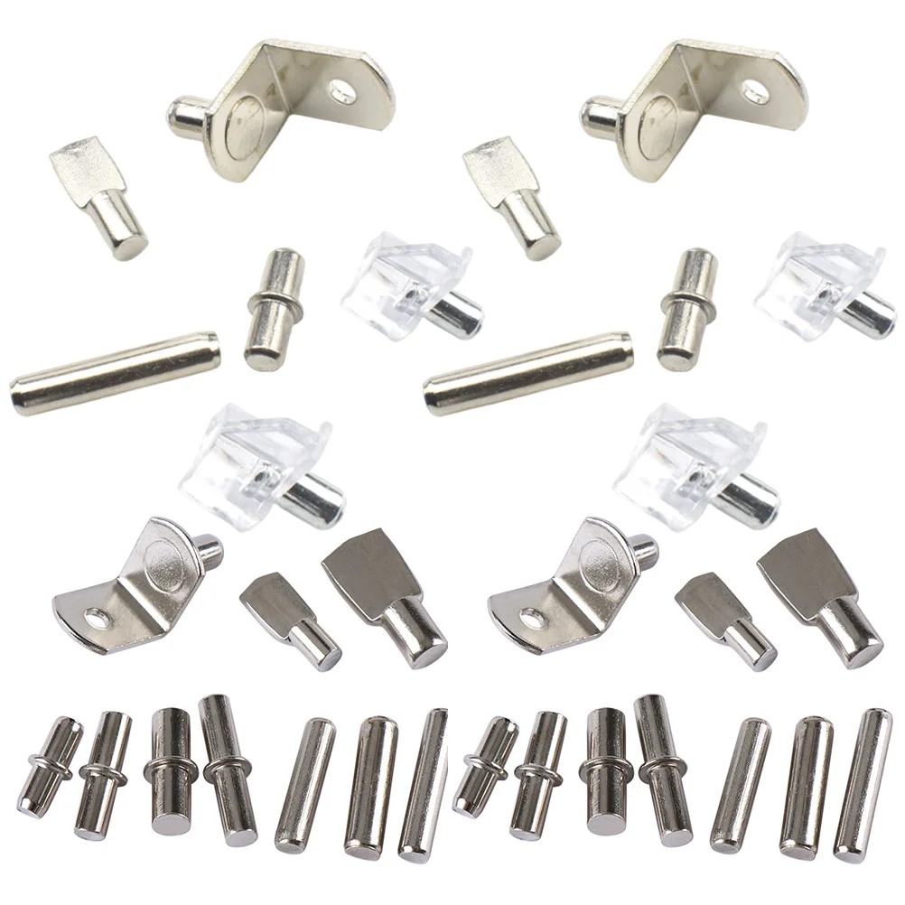 

80 Pcs Furniture Shelf Nails Wardrobe Shelves for Supporting Partitions Accessories Rack Pegs Plastic