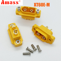2/5Pcs AMASS XT60 XT60E-M Male Plug Socket Bullet Connectors Power Plug for RC Lipo Battery Quadcopter Multicopter