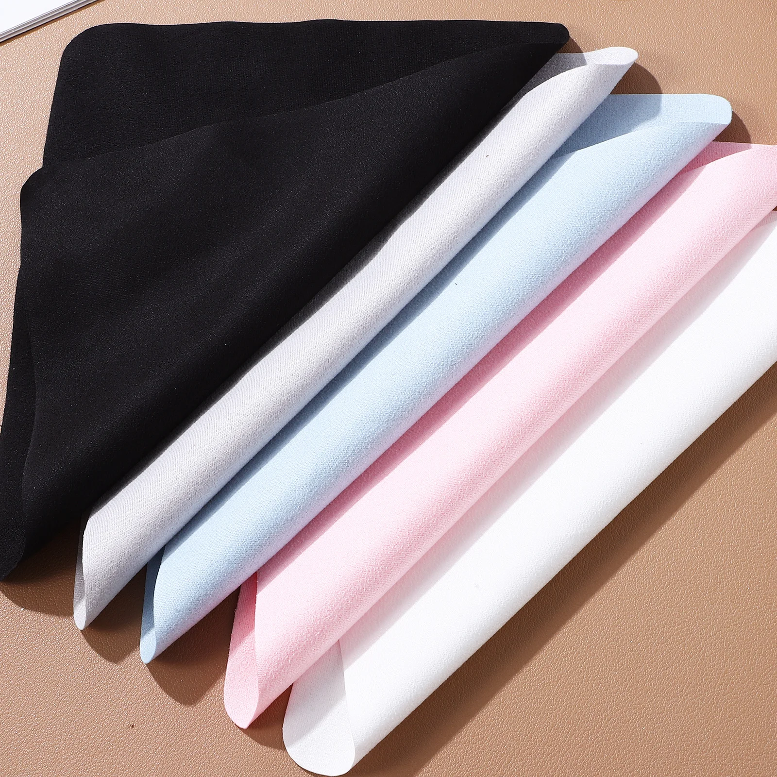 

20Pcs Microfiber Suede Glass Cleaning Cloths Portable Dry Eyeglass Cleaning Wipes Lens Cleaner Reusable