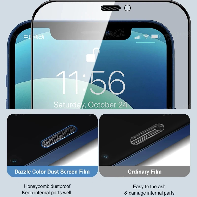 1-3Pcs Dustproof Anti Spy Privacy Tempered Glass for iPhone X XR XS 11 12 13 mini 14 15 16 Pro Max 7 8 Plus SE Screen Protector