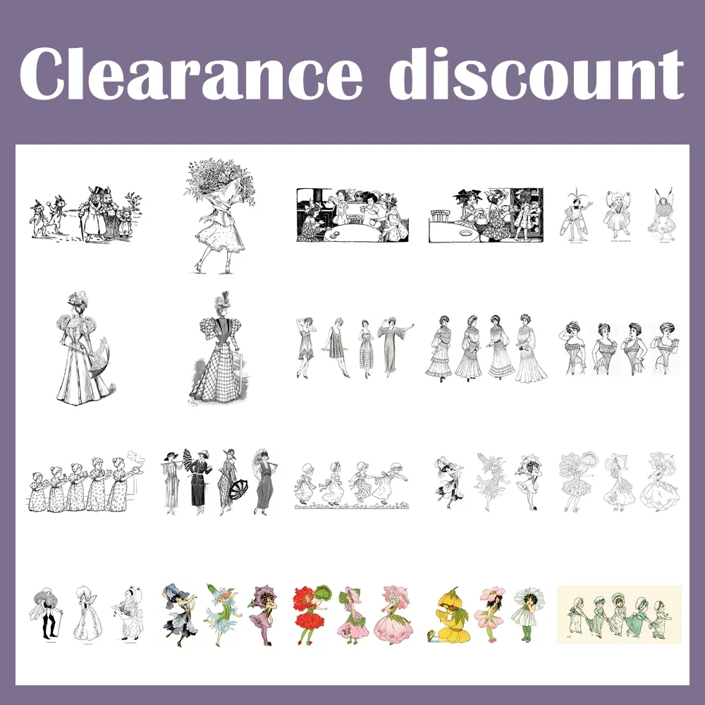 

Clearance Price Reduction Flower Mother Clothing Fashion Angel Girl Elf Birthday Stamp Crafts Card Scrapbooking NO Christmas Die