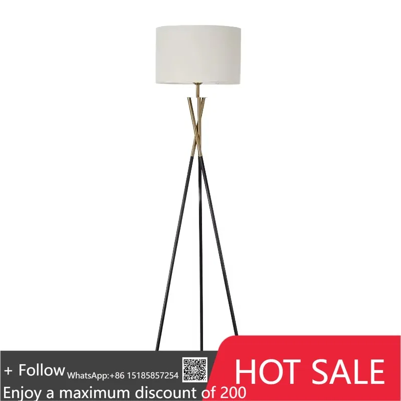 

Modern LED Floor Lamp for Bedroom: Adjustable Brightness, Warm White Lighting, Space-Saving Design