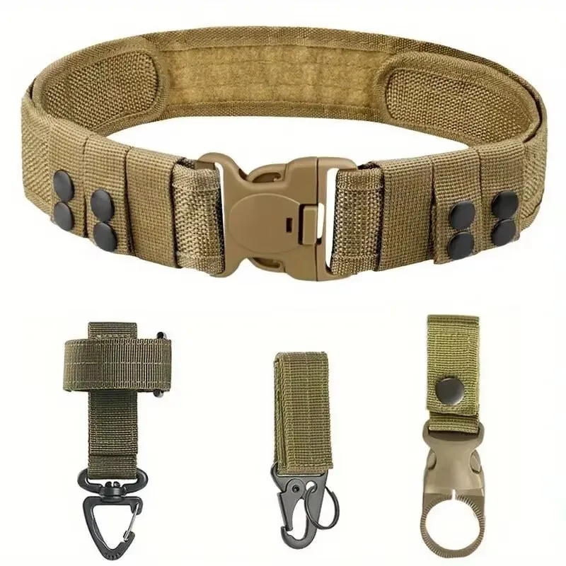 

Men's Quick Release Tactical Belt Multi-Function Buckle Nylon Belt Outdoors Sport Training Canvas Belt Activities and Fishing