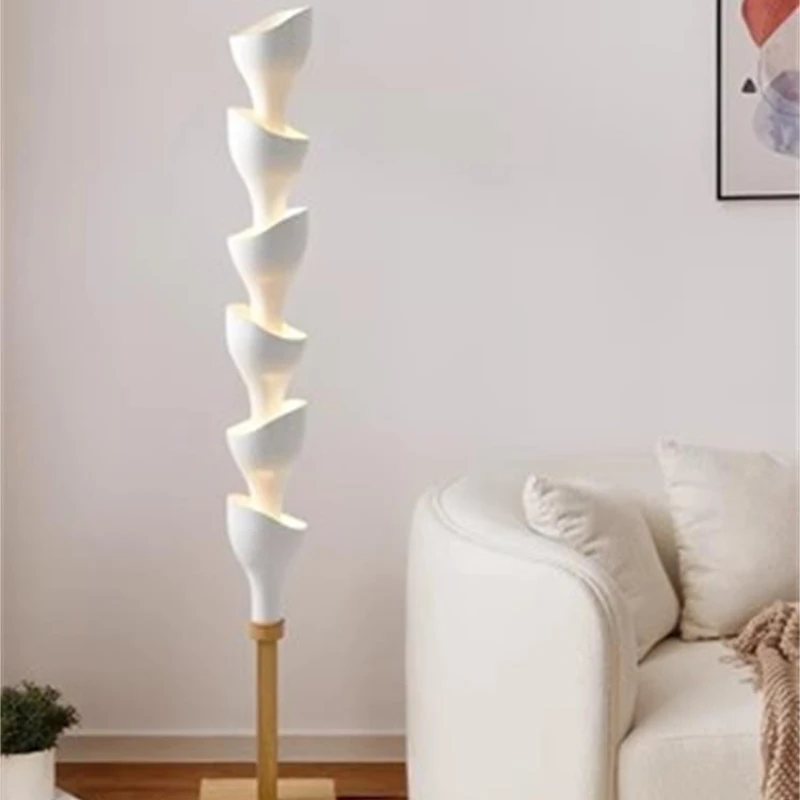 Modern fashion creative floor lamp living room study sofa next to the model solid wood