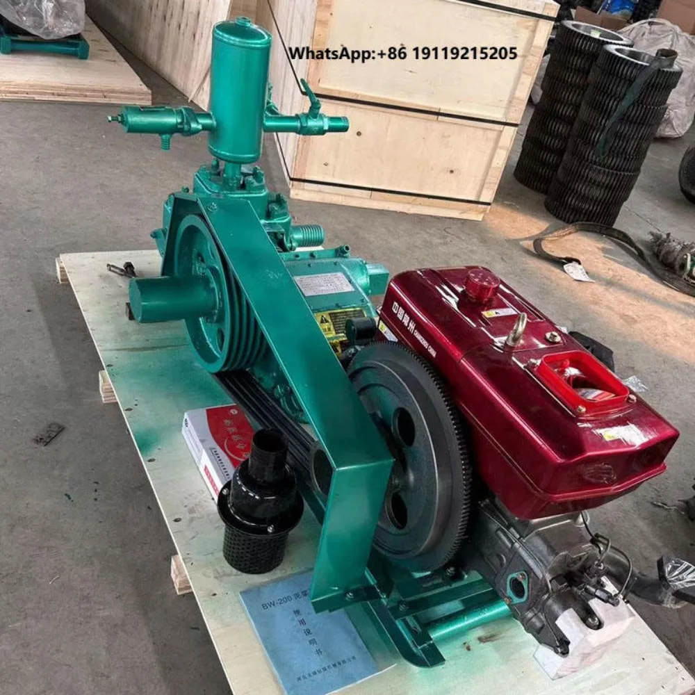 Factory Direct BW200 Mud Pump Horizontal Triplex Reciprocating Slurry Pump for Mountain Drilling Tunnel Reinforcement