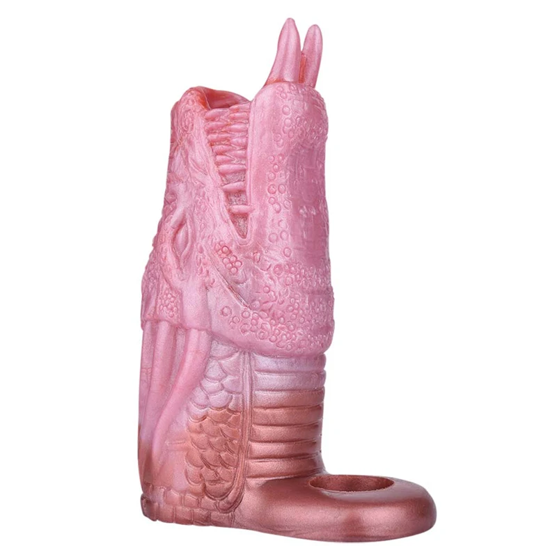 Gode Dragon en silicone pour femme, agrandisseur de pénis, manchon de pénis, couvre-bite, masturbateur, jouets sexuels pour adultes, chatte, anal, prostate, sex-shop, 14x5.3cm