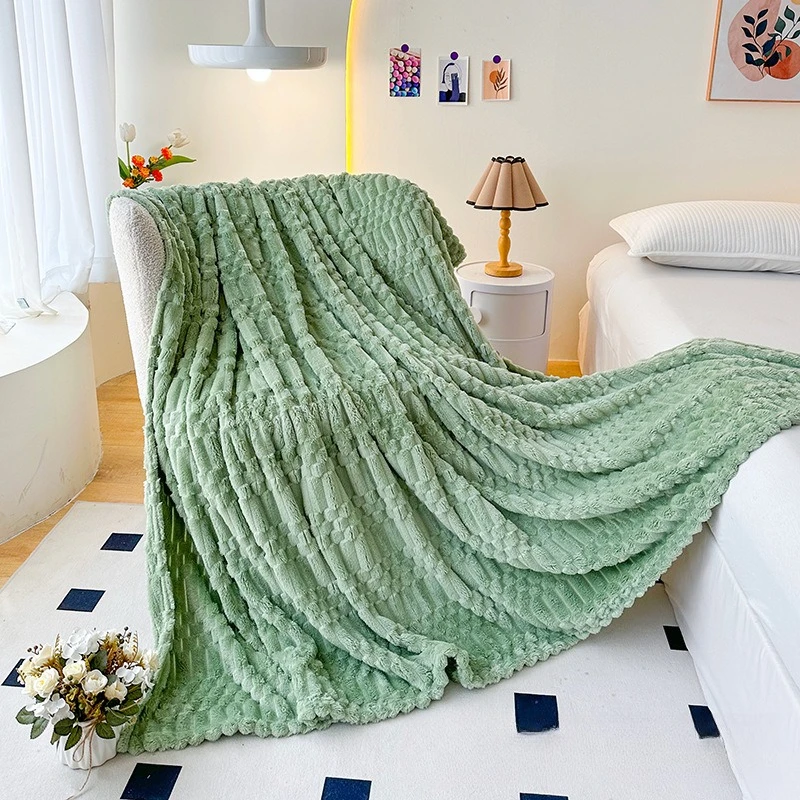 Cor sólida xadrez primavera outono cobertor macio quente fofo lance cobertores leite veludo colcha cama para cama sofá mantas de cama