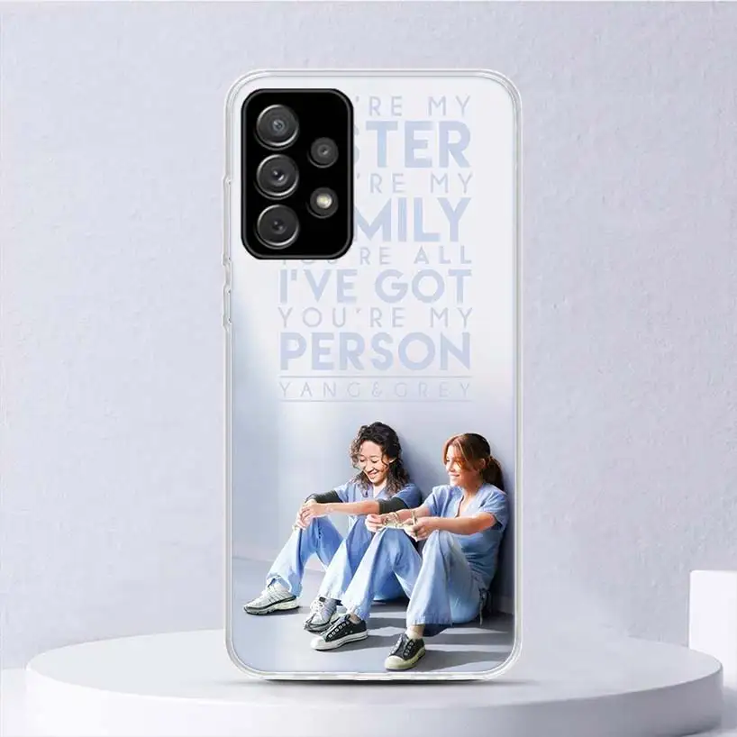 Greys Anatomy Person Soft Case For Samsung Galaxy A52 A53 A54 A32 A34 A22 A24 A12 A14 Phone Cover A33 A23 A13 A02S A03S A04S A72