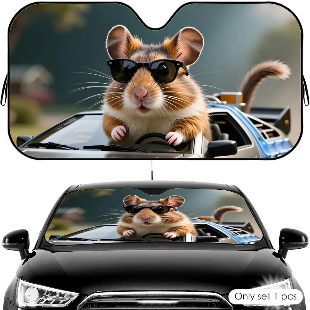 

Забавный солнцезащитный козырек для автомобиля в виде мышки, складной, с защитой от УФ-излучения и теплоизоляцией