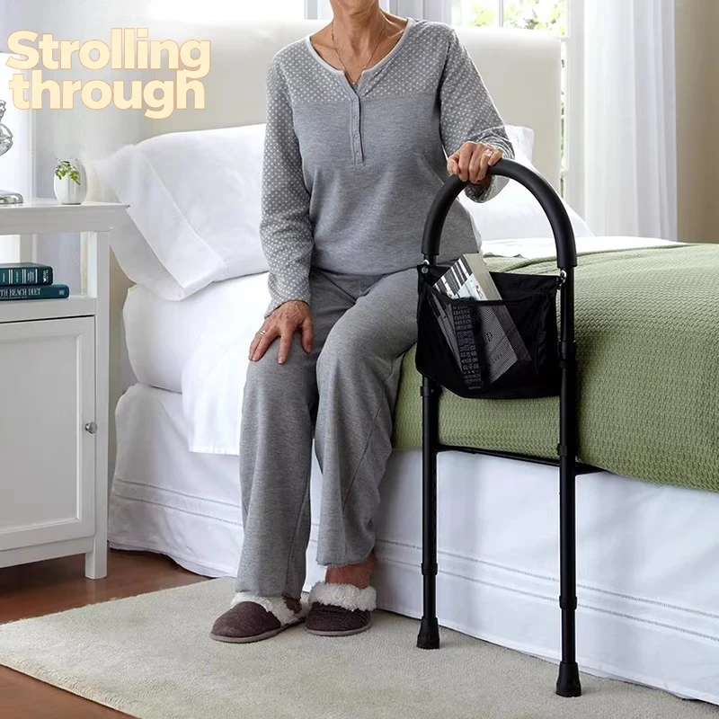 

Bedside armrest Get up aid Elderly bed Safety railing Guardrail Patient get up help frame