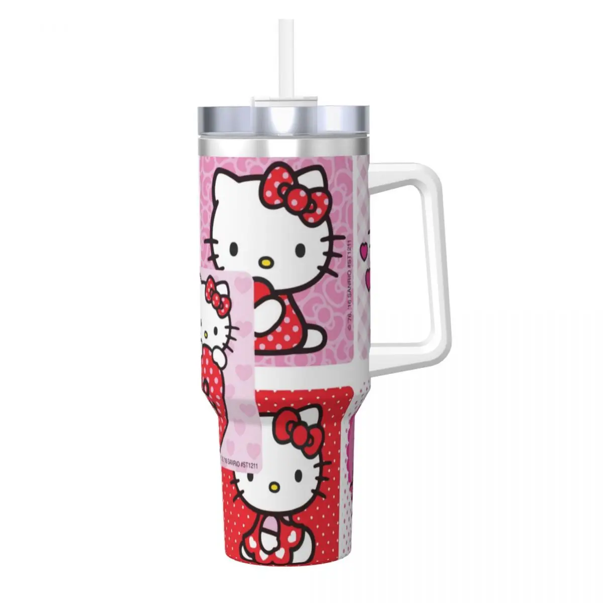 Hello Kitty Tumbler Cold Drink Water Bottle Keep Heat Stainless Steel Coffee Mug Custom Travel Mugs Cup