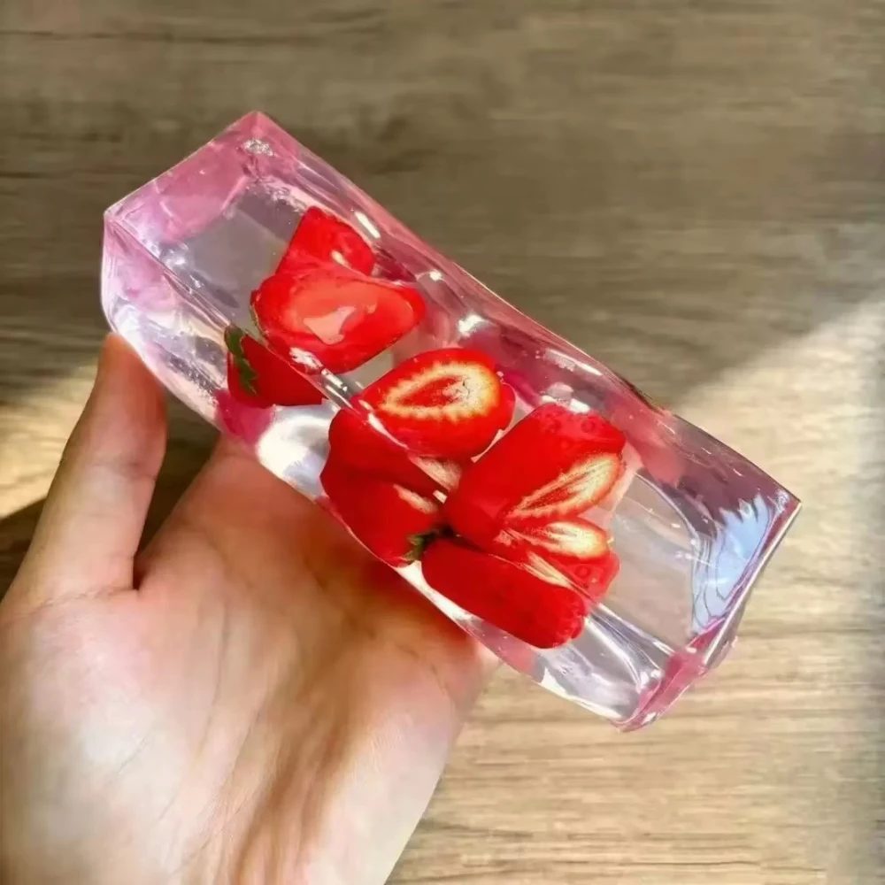 Fruit Jelly Strip Banana Jelly Squishy Toy Stress Relief Anxiety Calming Sensory ADHD Squeeze Fidget Toy for Adults Gifts