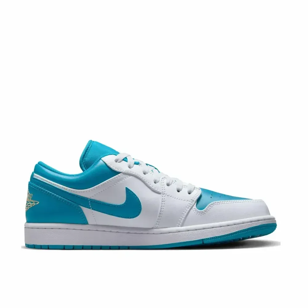 Nike Air Jordan 1 Low Spring and Summer New Men's Basketball Shoes Hundred fashion wear-resistant anti-skid Jewel Blue