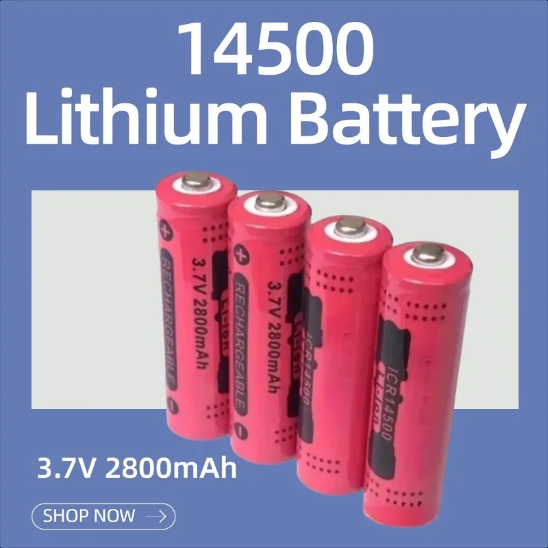 

14500 Lithium Battery 3.7V 2800mAh Rechargeable Battery