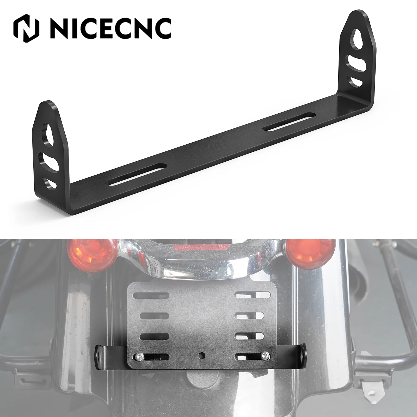 For Harley Street Glide FLHX 2017-2024 License Plate Bracket Rear Turn Signal Relocation Kit Road King FLHR FLHRXS Ultra Limited