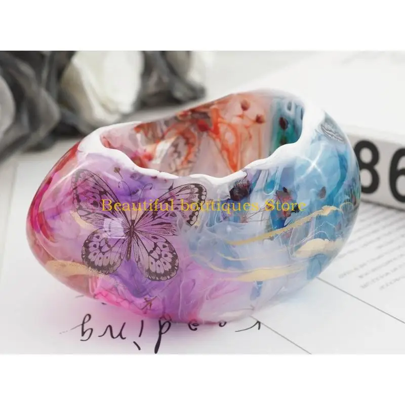 U4LF Silikonkerzenhalter Formen Eierform