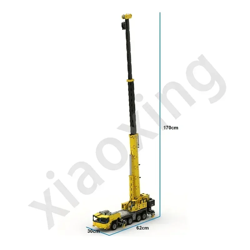 MOC-86030 รถเครนขนส่งสินค้าเคลื่อนที่ รุ่น City Building บล็อกประกอบ 4204 ชิ้นส่วน MOC ของเล่นสร้างสรรค์สำหรับเด็กผู้ชาย ของขวัญวันเกิด