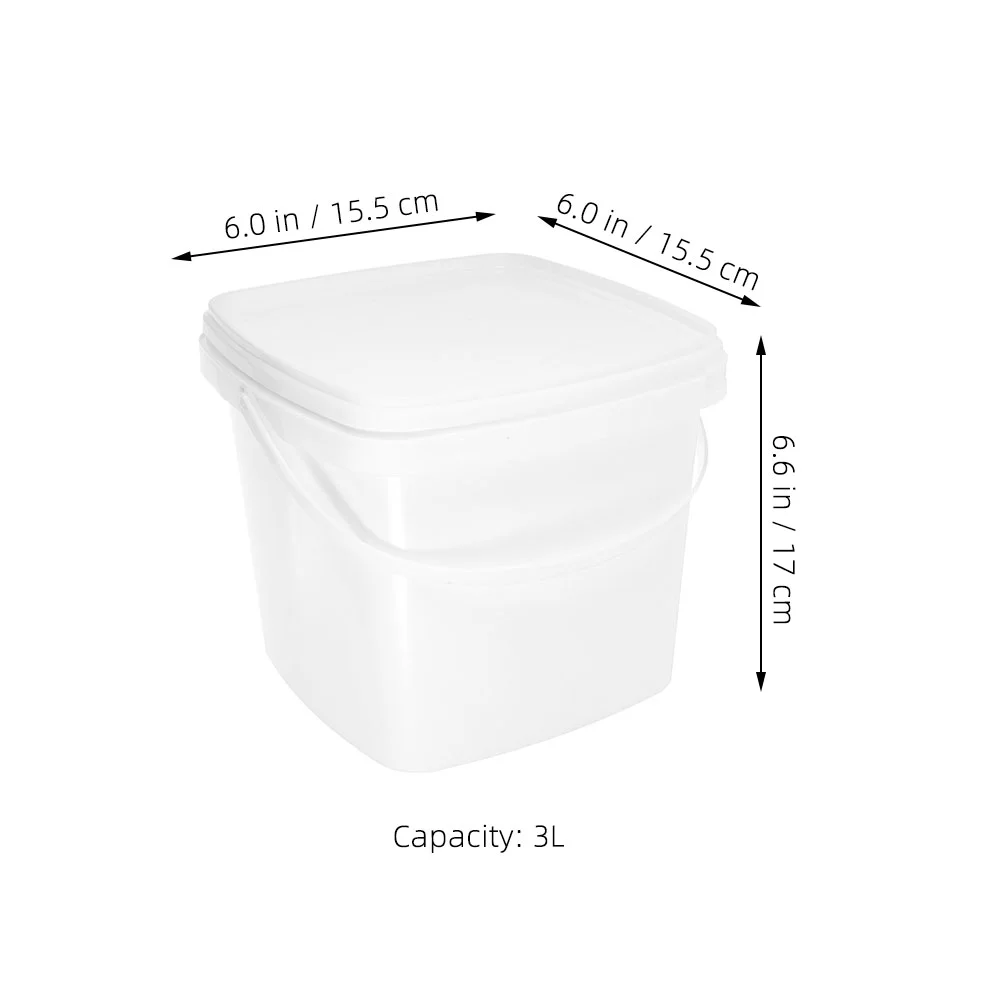 Bucket with Lid Thickened Plastic Barrel Food Grade Water Handle Portable Farm Multi-functional