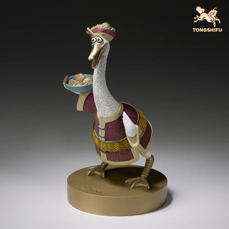 Copper Craft Chinese Cartoon Film Kung Fu Panda Animal Figurines Mr.Ping Statue Sculpture Ornament Desktop Decor Art Collection