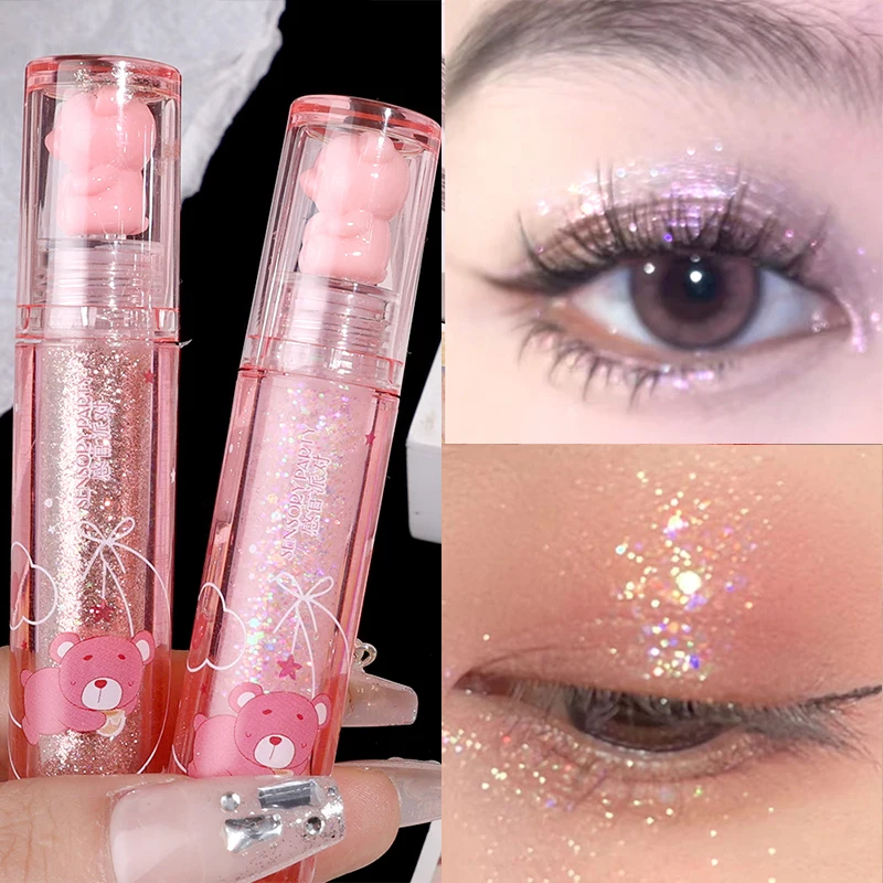 Diamond Glitter Vloeibare Oogschaduw Glitter Pailletten Liggende Zijderups Verhelderende Markeerstift Oogpigmenten Verhelderen Make-Up Tools