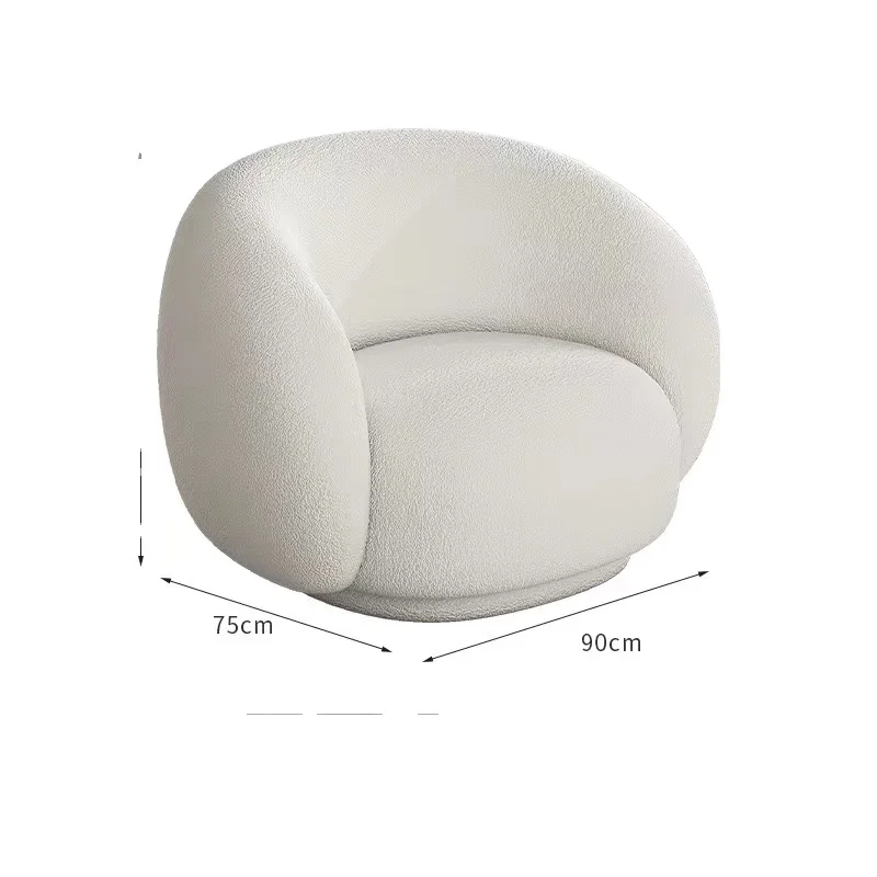 Casual Accent Armchair Padded Modern Luxury Single Sofa Living Room Armchair