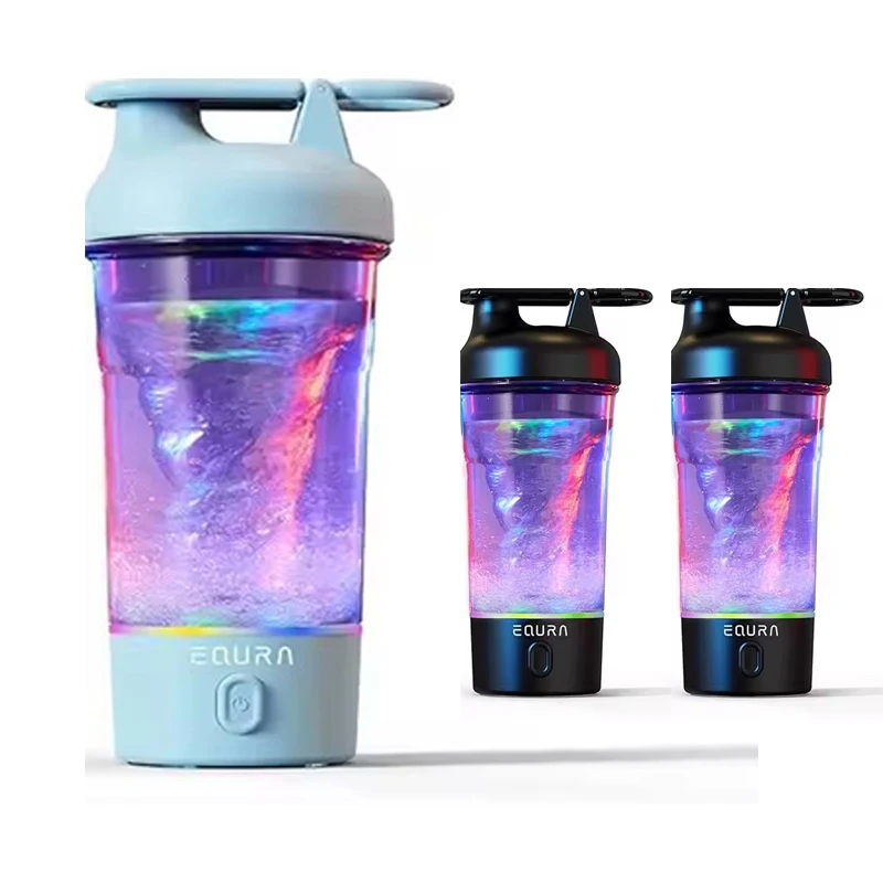 Electric Shaker Bottle, 25Oz Blender Bottles for Protein Mixes, Portable USB C Rechargeable Pulse Protein Shake Bottle, BPA Free
