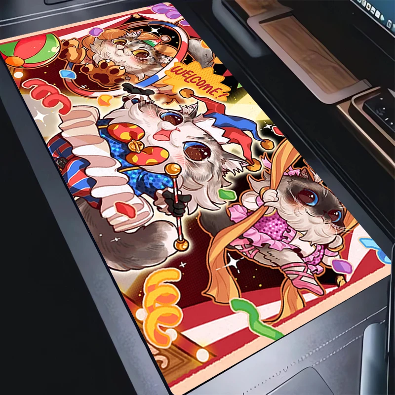 

Mouse Pad Game Accessories Cute Desk Mat Laptop Kawaii Gamer Keyboard Pad Office Computer Fairy Tale Cat Mousepad Anime Mausepad