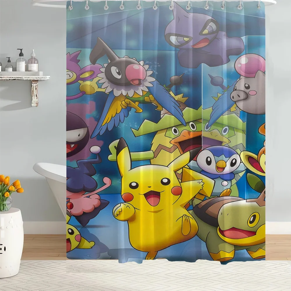 Bathroom Shower Curtain Home Tentacles Pokemon Curtains in the Bathroom Shower Curtain Sets Full Set Accessories Bath Waterproof