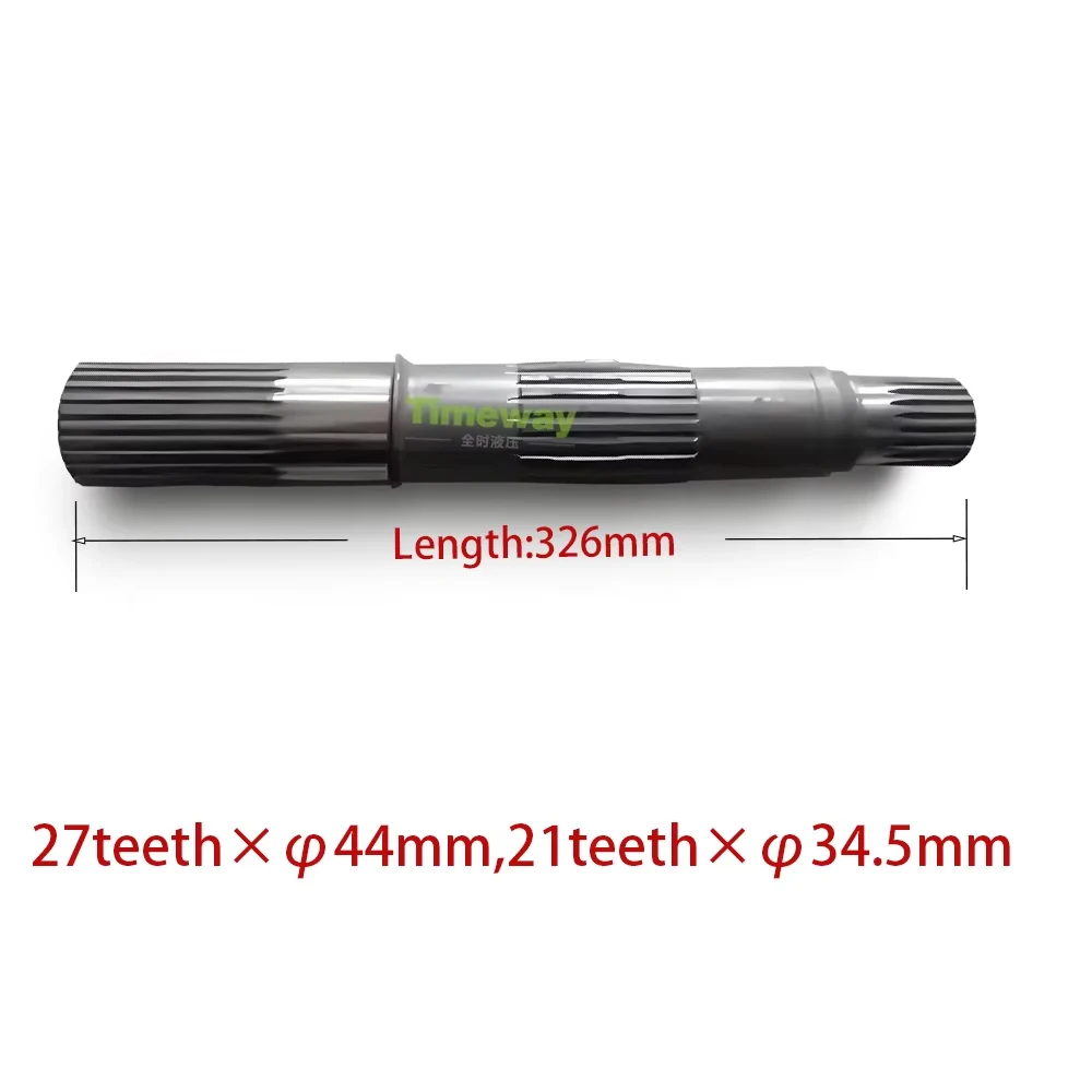 Hydraulic Pump Parts HPV135 Piston Pump Drive Shaft for Linde HPV135-02 Hydraulic Pump Repair Pump Shaft T27-L326mm