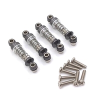 4Pcs Metal Shock Absorber Damper for Wltoys 284131 K969 K979 K989 K999 P929 P939 1/28 RC Car Upgrade Parts,GrayA87I