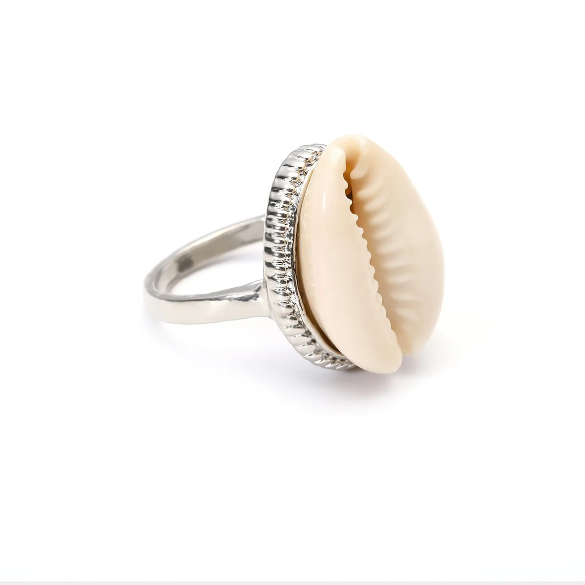 JCYMONG Bohemian Natural Shell Rings For Women 2019 New Gold Silver Color Metal Resizable Ring Female Summer Beach Party Jewelry