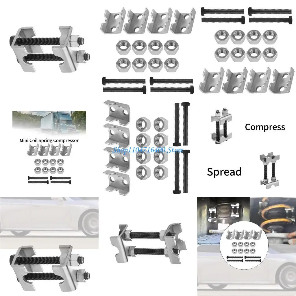 

y1gd 2Pcs Car Coil Spring 2 Way Adjustable Spring Spacer Carbon Steel Adjuster Tool