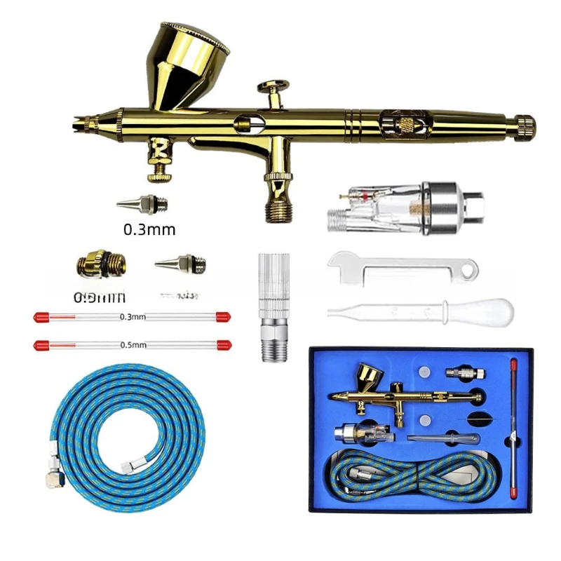 

G180 gold airbrush pen, colored model air pump set, airbrush pen gun