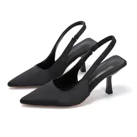 Summer Women's Pumps Pointed Toe Stiletto Heels Womens Sandals Shallow Sexy Party Shoes Slip on Women Shoes Sandalias De Mujer