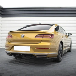 For Volkswagen Arteon R-Line&R MK1 2017-2024 Car Rear Spoiler Cap Extension of Rear Trunk Roof Lip Rear Boot Roof Lip Spoiler