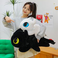 100cm Little Flying Dragon Kawaii Plush Toy Lying Posture Style Toothless Doll Pillow Children Couple Christmas Birthday Gift
