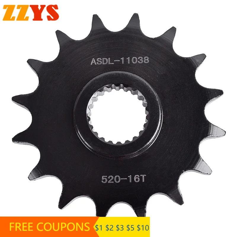 

520 16T 16 Tooth 650cc Motorcycle Front Sprocket Gear Wheel Cam Pinion For BMW F650GS Daka r 2001-2005 F650 F 650 GS 1999-2007