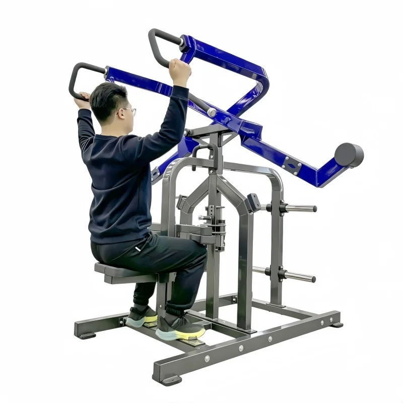 Commercial Gym Equipment Plate Loaded Back Strength Training Fitness Machine High Quality Iso-Lateral Front Lat Pulldown Machine