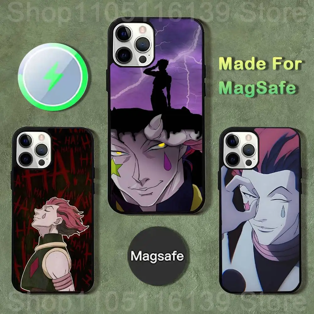 

Anime H-Hisoka M-Morow Phone Case For iPhone 17,16,15,14,13,12,11,Pro,Max,Plus,Mini,SE4,E Magnetic Magsafe Wireless Charging