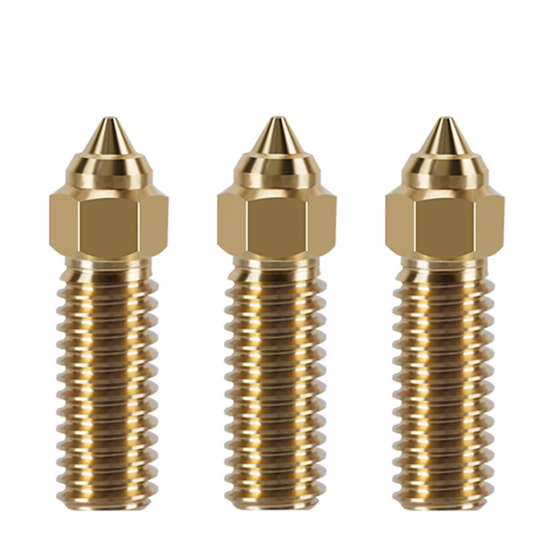 Nozzle voor Creality K1 K1 Max Ender 3 V3 KE CR-M4 Bimetaal Geplateerd Koper Hardstaal Messing voor Vyper Kobra Sovol SV06 plus/SV07