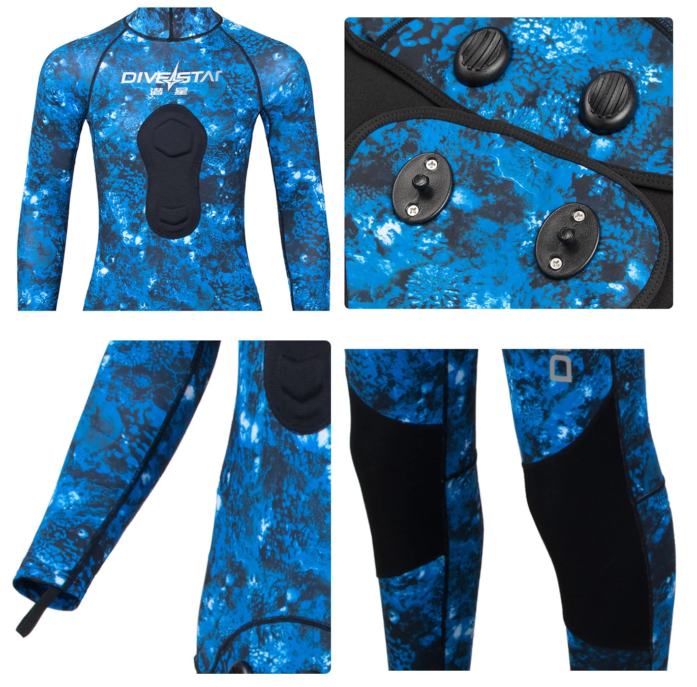 Traje de buceo de neopreno de 0,5 MM de alta calidad, traje de camuflaje para mantener el calor, pesca submarina, surf, kayak, equipo de traje de