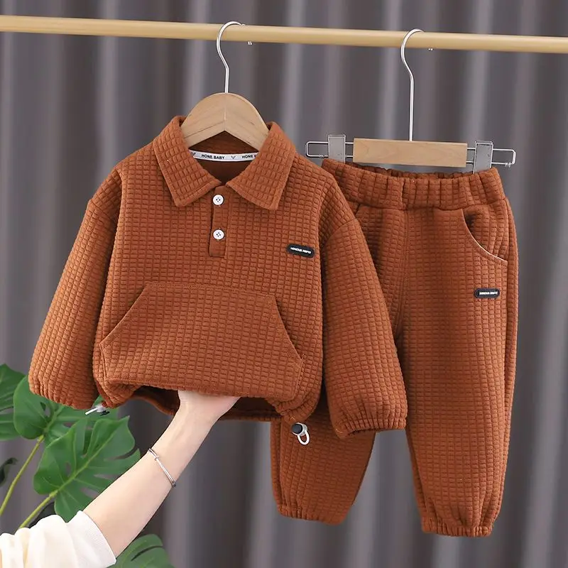 

1-6 Years Children Clothing Set Boys Casual Clothes Kids Fashion Sweatshirt And Pants 2 Pcs Baby Autumn Winter Tracksuits