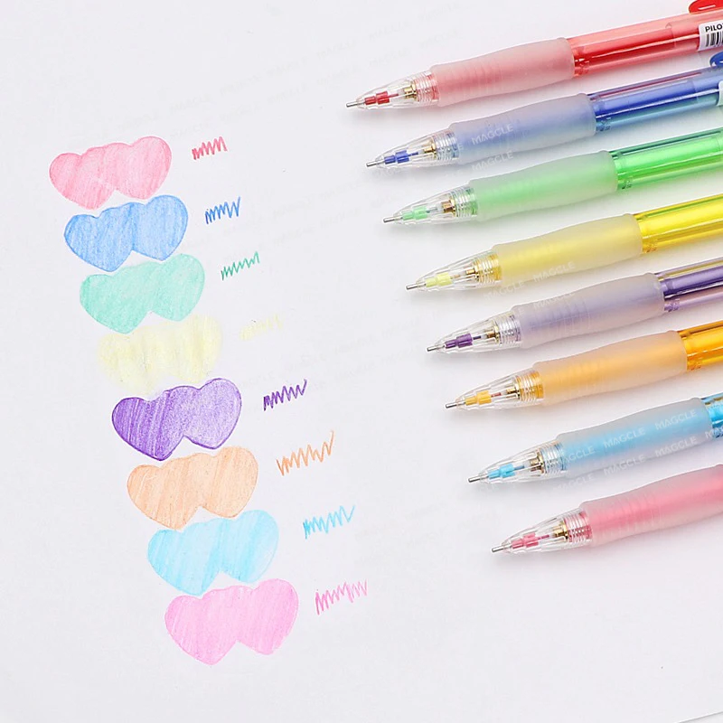 PILOT Colored Lead Mechanical Pencil,HCR-197 0.7mm Erasable Pencil for coloring, hand-drawn,diary, girlish,painting 펜슬 papelería