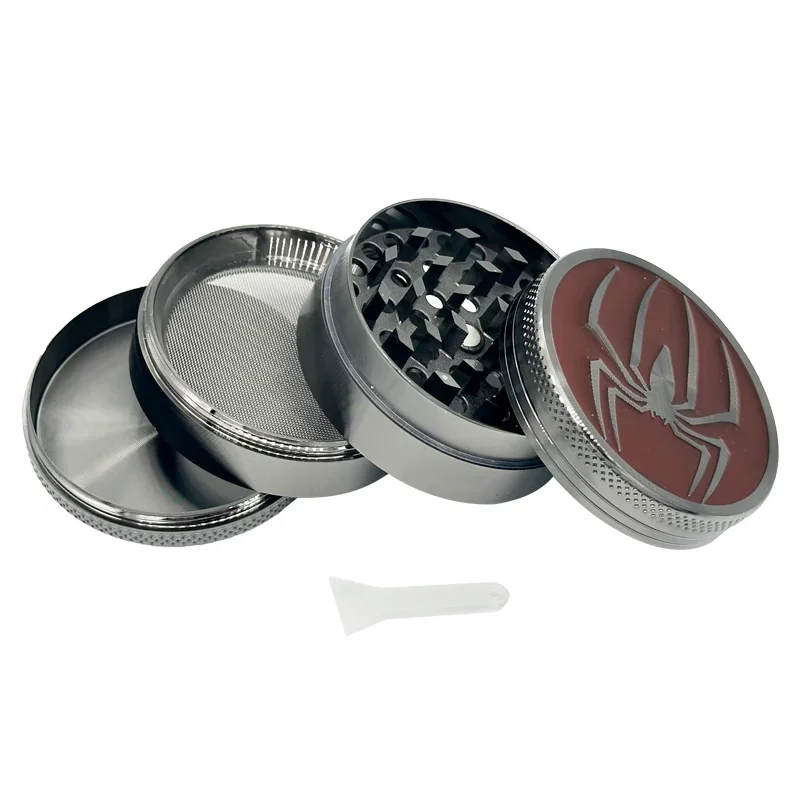 Hand Manual Spider Style Grinder 3Layer 4 Layer 52mm Spice Metal Grinder Kitchen Gift Herb Curhser view 6