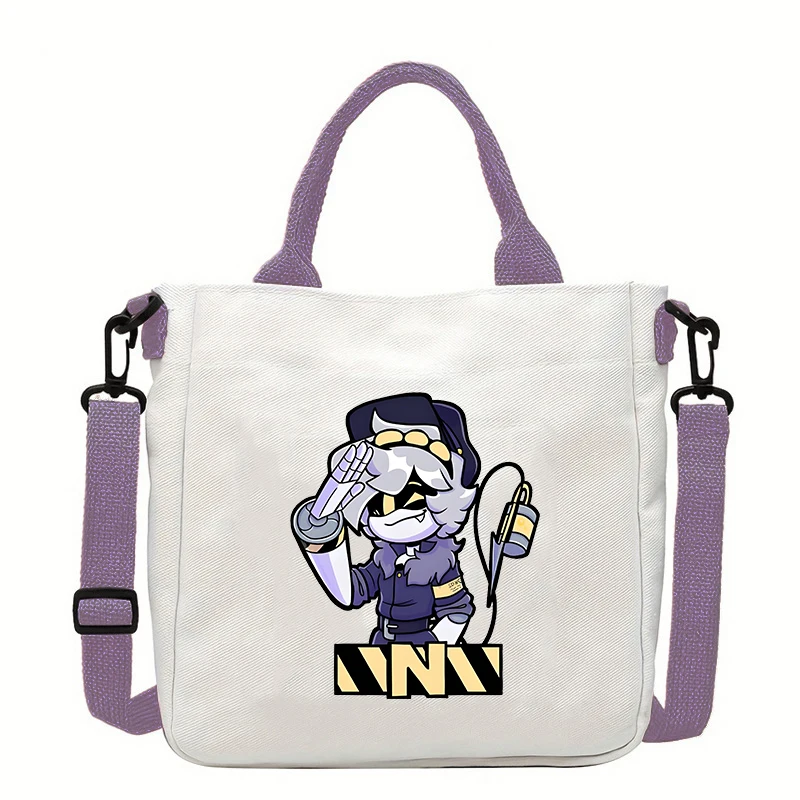 Murder Drones Printed Women's Square Tote Bags Anime Crossbody Bag Lightweight Crossbody Bag for Girls Student Cartoon Handbags