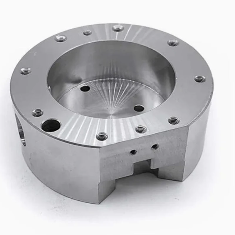 خدمات التصنيع باستخدام الحاسب الآلي ذات 5 محاور OEM/ODM، قاعدة دائرية متعددة الفتحات من الفولاذ المقاوم للصدأ