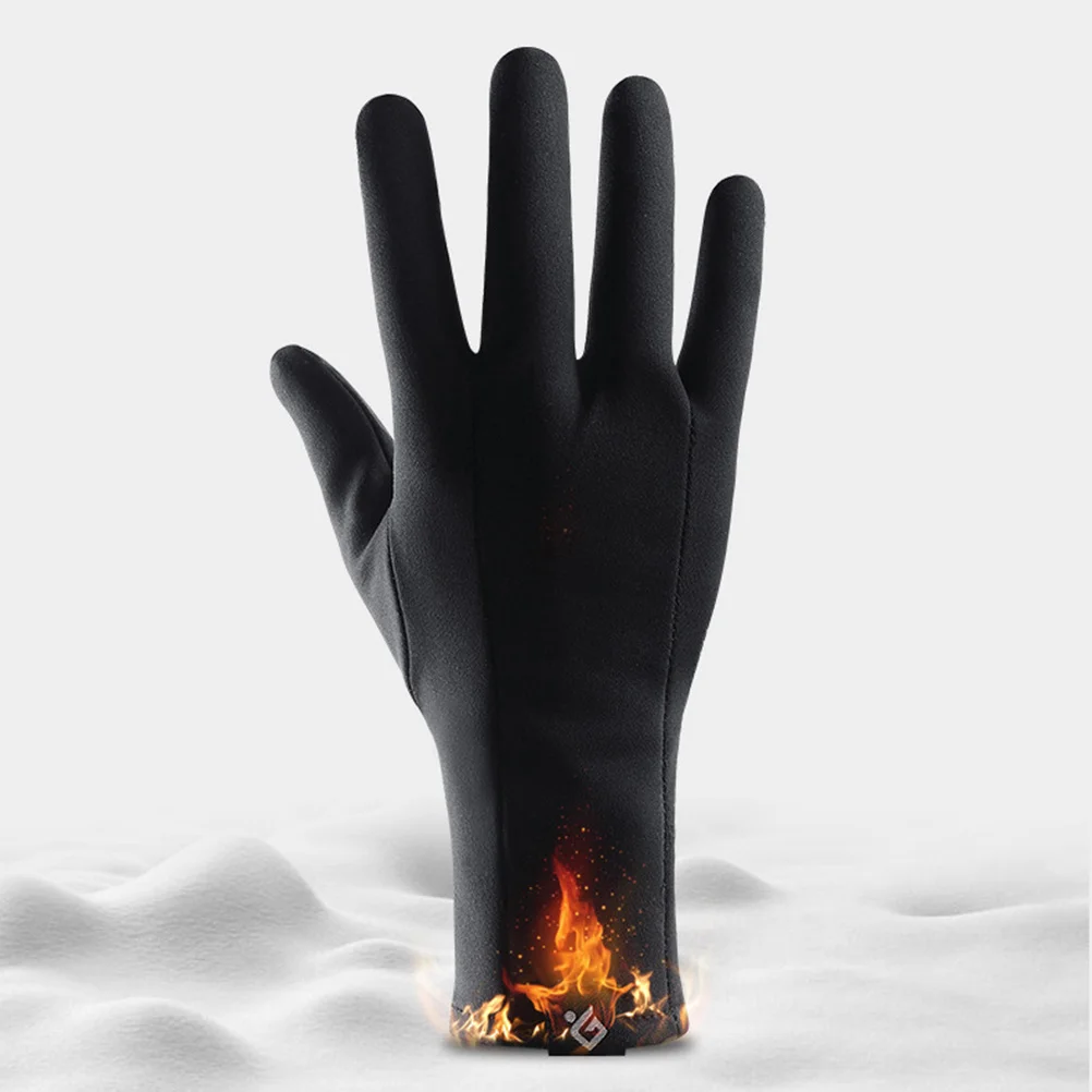 

1Pair Windproof Full-Finger Cycling Gloves Warm Anti-Skid Touchscreen Outdoor Sports Winter Mountaineering Gloves