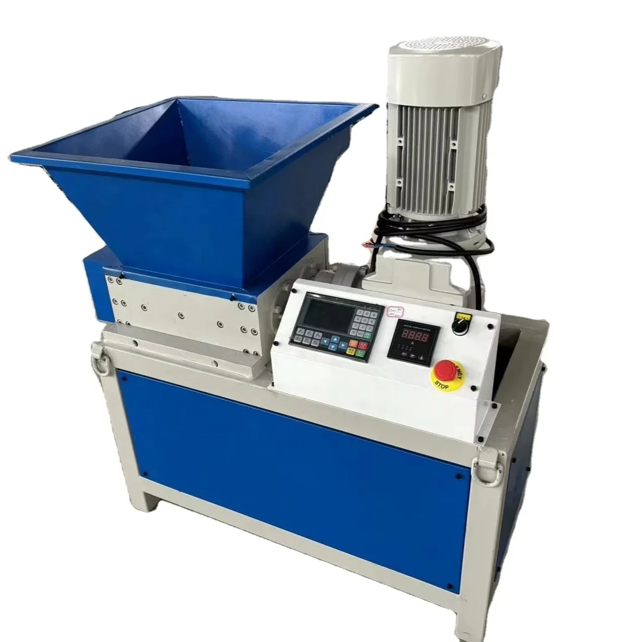 Dual Axis Small PP PE Plastic Crusher, for Recycling Includes Barrel Spare Parts Wholesale Price